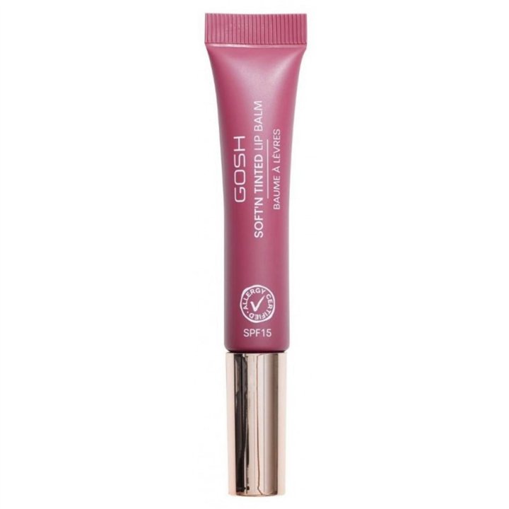Gosh, Soft'n Tinted, Vegan, Hydrates, Lip Balm, 006, Berry, SPF 15, 8 ml - Teknashop Ltd