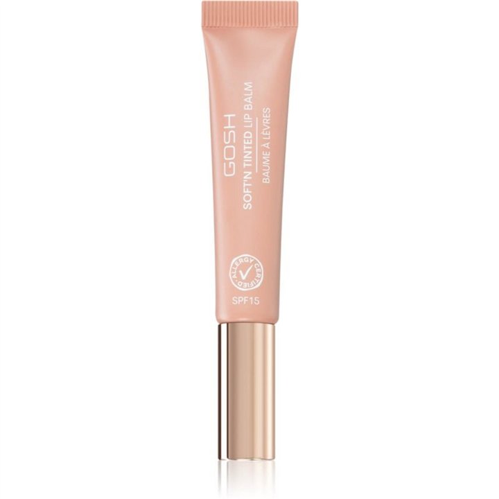 Gosh, Soft'n Tinted, Lip Balm, 002, Nougat, SPF 15, 8 ml - Teknashop Ltd