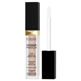 Eveline Cosmetics, Wonder Match, Hyaluronic Acid, Satin Finish, Cream Concealer, 20, Peach, 6.8 ml - Teknashop Ltd