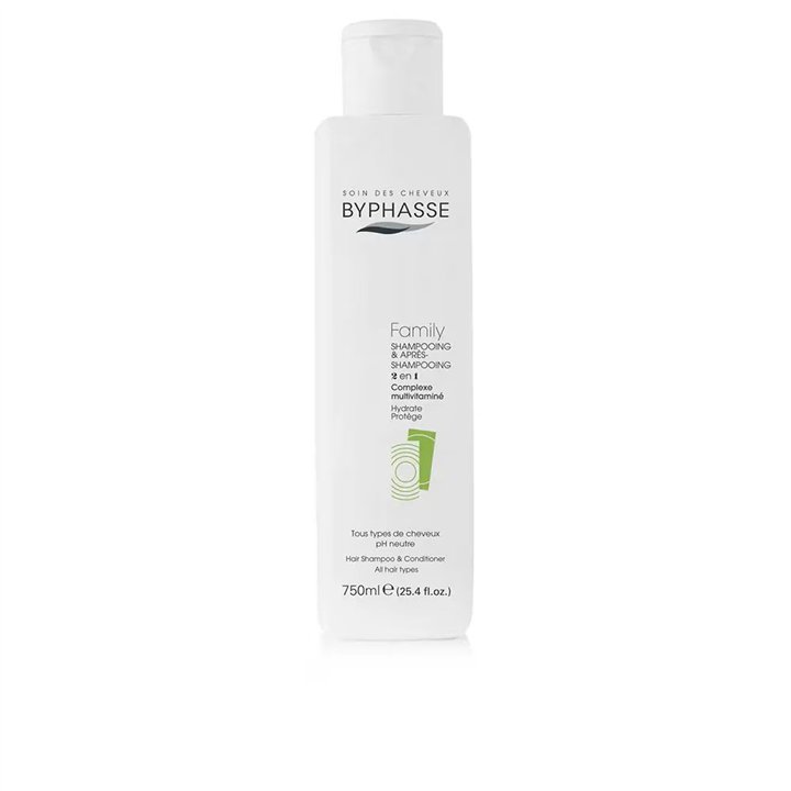 Byphasse, Family, Hair Shampoo & Conditioner 2-In-1, 750 ml - Teknashop Ltd