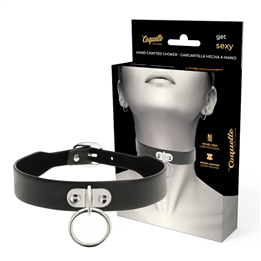 COQUETTE CHIC DESIRE - VEGAN LEATHER NECKLACE WOMAN FETISH ACCESSORY - D-226912