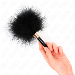 KINK - BLACK GOLD METAL TICKLE FEATHERS 18 CM - D-240737