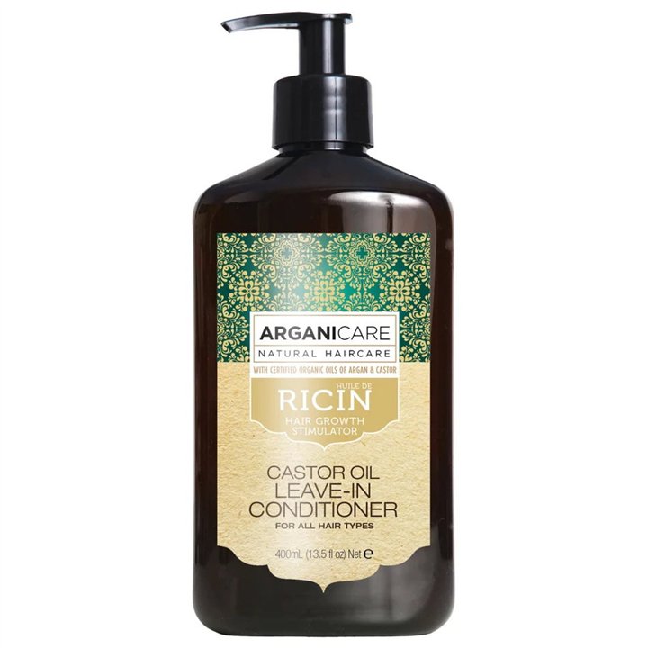 Arganicare, Ricin, Hair Leave-In Conditioner, For Growth Stimulation, 400 ml - Teknashop Ltd