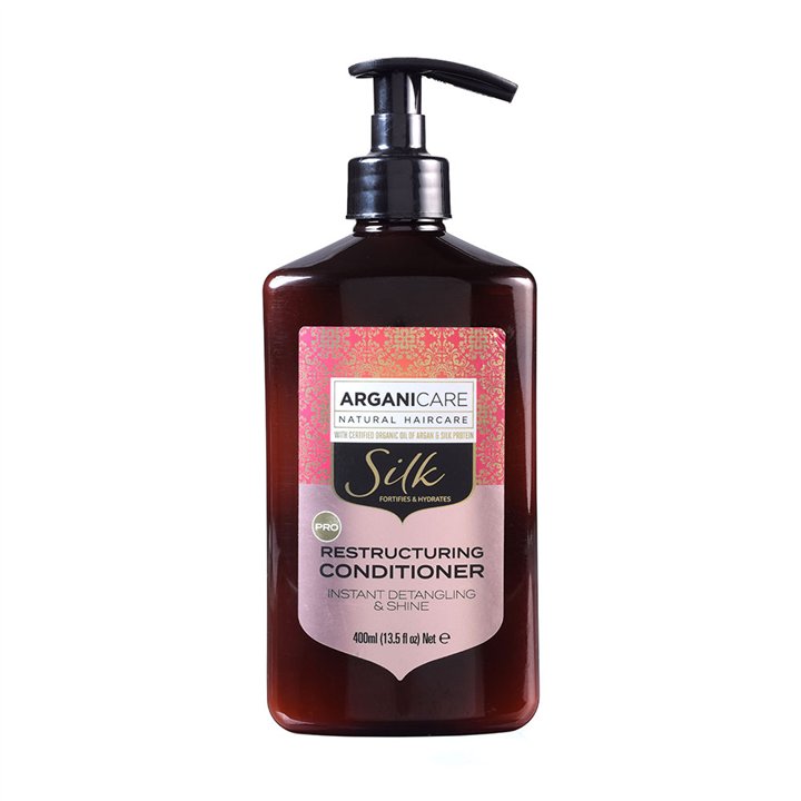 Arganicare, Silk Protein, Hair Conditioner, Detangling & Nourishing, 400 ml - Teknashop Ltd