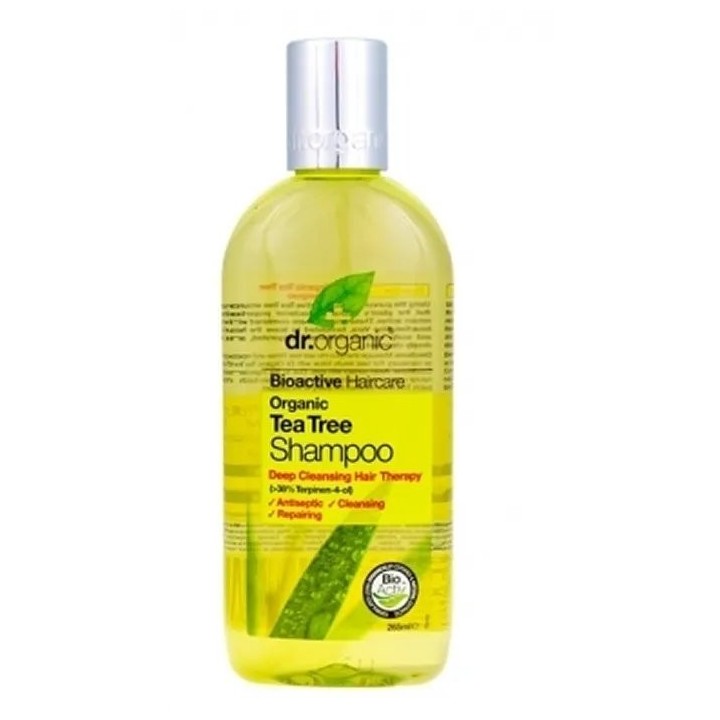 Dr.Organic Tea Tree Shampoo 265ml - unisex - Teknashop Ltd
