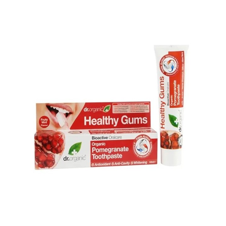 Dr Organic Pomegranate Toothpaste 100ml - unisex - Teknashop Ltd