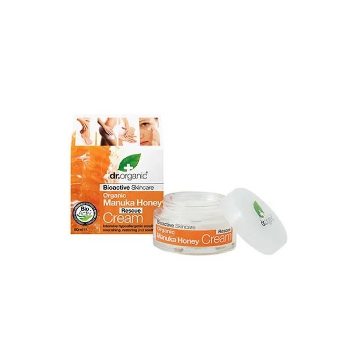 Dr Organic Manuka Honey Rescue Cream 50ml  - unisex - Teknashop Ltd