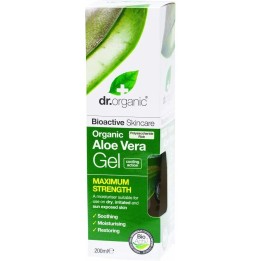 Dr Organic Aloe Vera Gel Maximum Strength 200ml - unisex - Teknashop Ltd