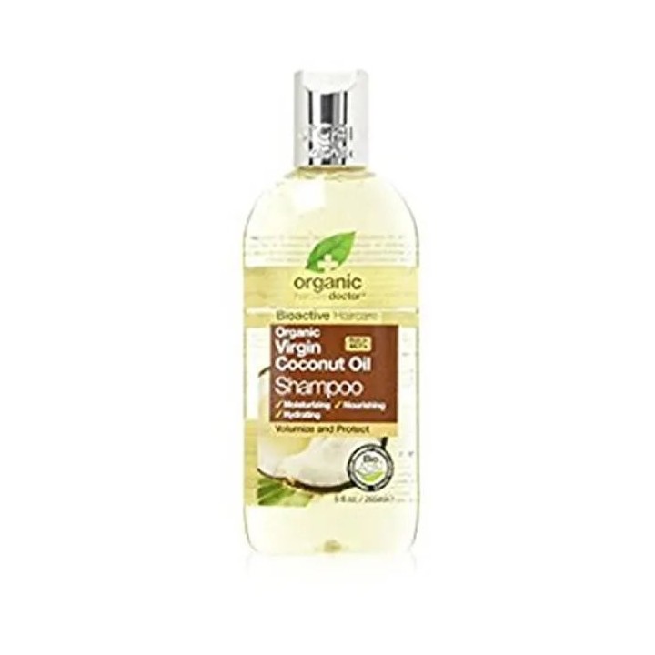 Dr.Organic Virgin Coconut Oil Shampoo 265ml - unisex - Teknashop Ltd