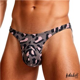 John Thong Low-Rise Grey Leopard - AM-378