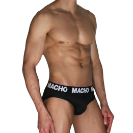 MACHO  - MCH007  CLASSIC SLIP BLACK + BLACK L - D-245768