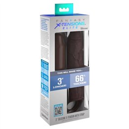 FANTASY X- TENSIONS - PIPEDREAMS EXTENSION W STRAP 17,78 CM BROWN - D-233115
