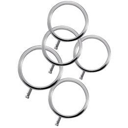 ELECTRASTIM - ELECTRARINGS METAL PENIS RINGS PACK OF 5 - D-243681 - Teknashop Ltd