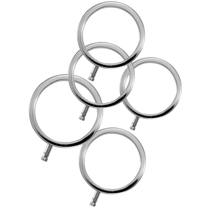 ELECTRASTIM - ELECTRARINGS METAL PENIS RINGS PACK OF 5 - D-243681 - Teknashop Ltd