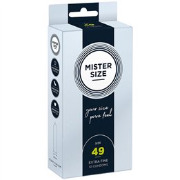 MISTER SIZE - CONDOM SIZE S 49 MM (10 UNITS) - D-242277