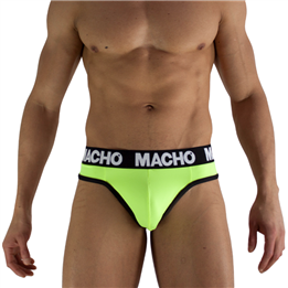 MACHO - MTG001 FLUORESCENT YELLOW THONG SIZE XL - D-245818 - Teknashop Ltd