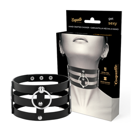 COQUETTE CHIC DESIRE - FETISH STYLE VEGAN LEATHER CHOKER - D-229294