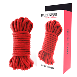 DARKNESS - JAPANESE ROPE 10 M RED - D-221605 - Teknashop Ltd