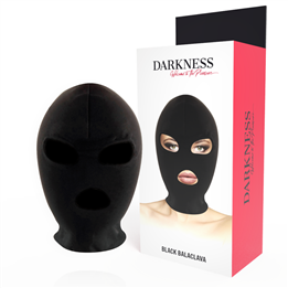 DARKNESS - BDSM SUBMISSION MASK MOUTH AND EYES BLACK - D-221147 - Teknashop Ltd