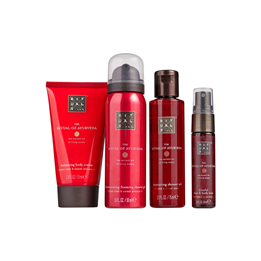 Set Rituals: The Ritual Of Ayurveda, Shower Mousse, 50 ml + The Ritual Of Ayurveda, Nurture, Shower Oil, For Dry Skin, 75 ml + T