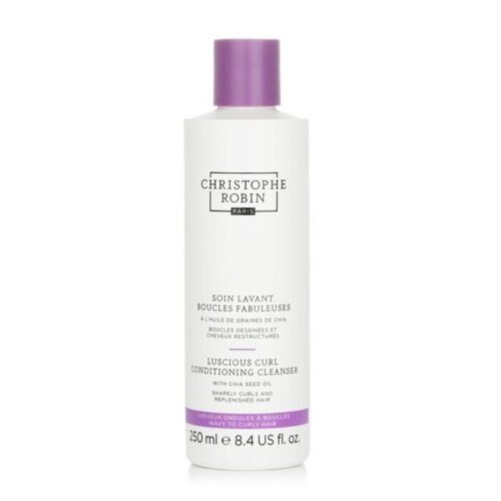Christophe Robin, Luscious Curl, Chia Seeds Oil, Hair Shampoo, Curl Defining, 250 ml - Teknashop Ltd