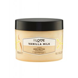 I Love, Signature Collection, Vegan, Hydrating, Vanilla Milk, Body Butter, 330 ml - Teknashop Ltd