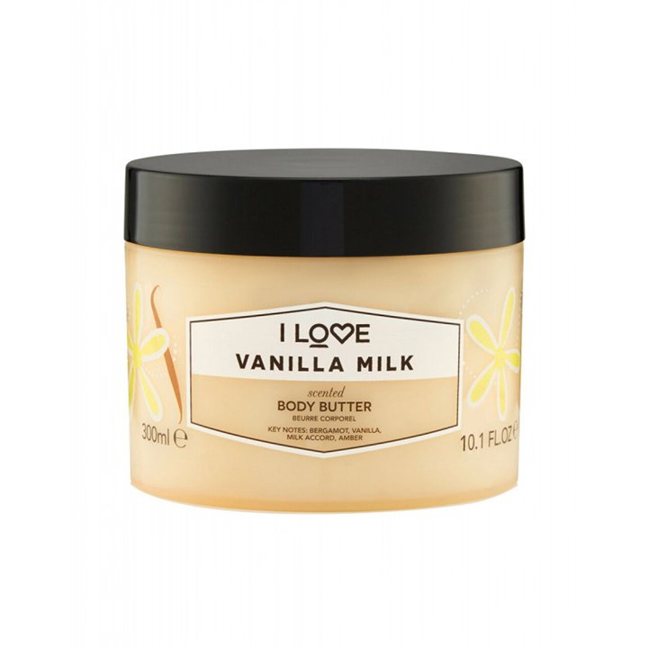 I Love, Signature Collection, Vegan, Hydrating, Vanilla Milk, Body Butter, 330 ml - Teknashop Ltd