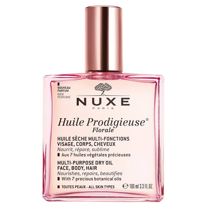 Nuxe, Huile Prodigieuse Multi-Purpose Floral, Body Oil, For Face, Body & Hair, 100 ml - Teknashop Ltd