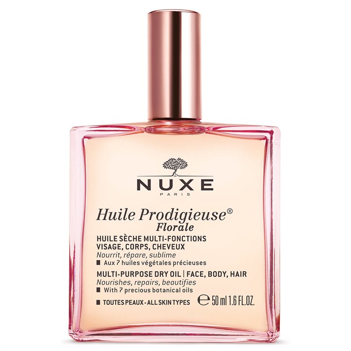 Nuxe, Huile Prodigieuse Multi-Purpose Floral, Body Oil, For Face, Body & Hair, 50 ml - Teknashop Ltd