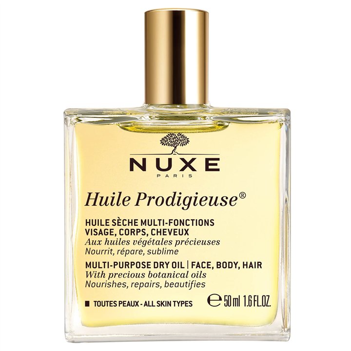 Nuxe, Huile Prodigieuse Multi-Purpose, Body Oil, For Face, Body & Hair, 50 ml - Teknashop Ltd