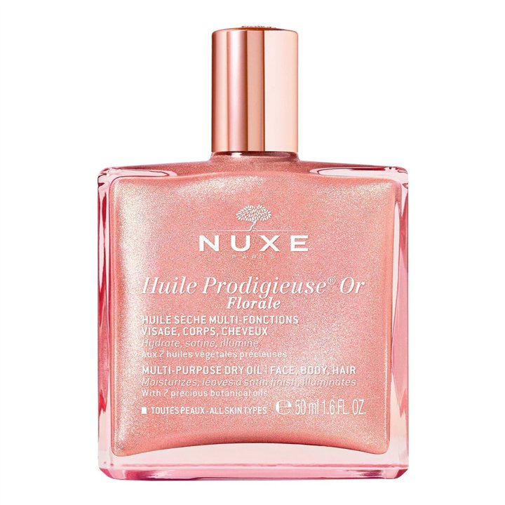 Nuxe, Huile Prodigieuse Or Florale, Moisturizing, Body Oil, For Body, Face & Hair, 50 ml - Teknashop Ltd