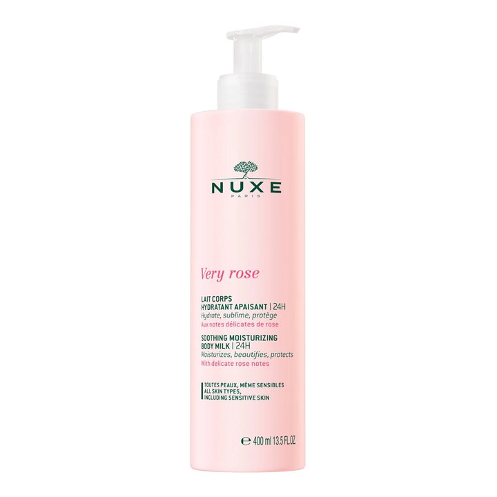 Nuxe, Very Rose, Hydrating, Body Milk, 400 ml - Teknashop Ltd