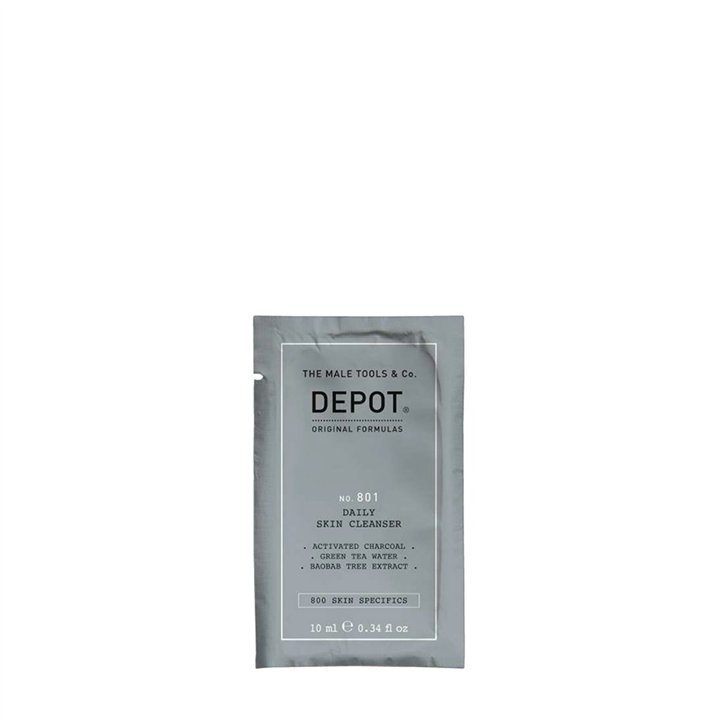 Depot, 800 Skin Specifics No. 801, Activated Charcoal, Detoxifying, Cleansing Gel, For Face, 10 ml - Teknashop Ltd