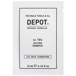 Depot, 100 Hair Cleansing No. 104, Botanical Complex, Hair Shampoo, For Neutralisation Of Yellow Tones, 10 ml - Teknashop Ltd