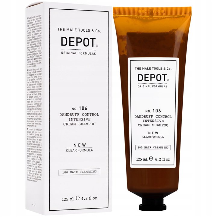 Depot, 100 Hair Cleansing No. 106 Clear Formula, Pro-Vitamin B5, Hair Shampoo, Anti-Dandruff, 125 ml - Teknashop Ltd