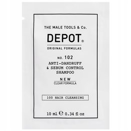 Depot, 100 Hair Cleansing No. 102 Clear Formula, Botanical Complex, Hair Shampoo, Anti-Dandruff & Sebum Control, 10 ml