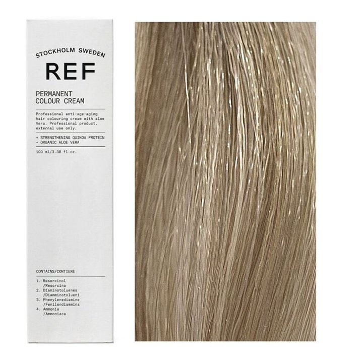 Ref Stockholm, Permanent Colour, Vegan, Permanent Hair Dye, 12.1 Special H/L Ash Blonde, 100 ml - Teknashop Ltd