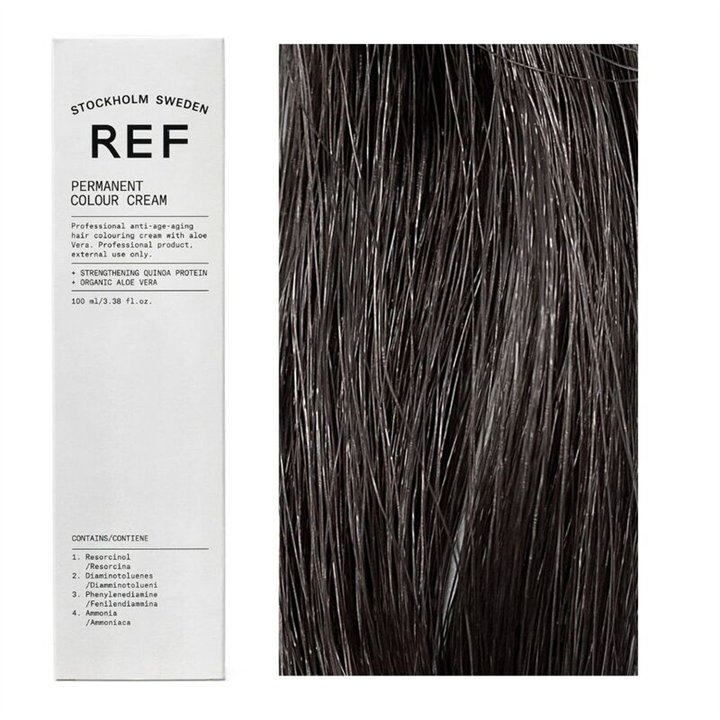 Ref Stockholm, Permanent Colour, Vegan, Permanent Hair Dye, 4.11 Darkest Smoky Ash, 100 ml - Teknashop Ltd