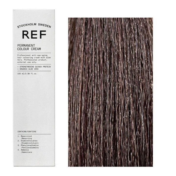 Ref Stockholm, Permanent Colour, Vegan, Permanent Hair Dye, 4.4 Copper Brown, 100 ml - Teknashop Ltd
