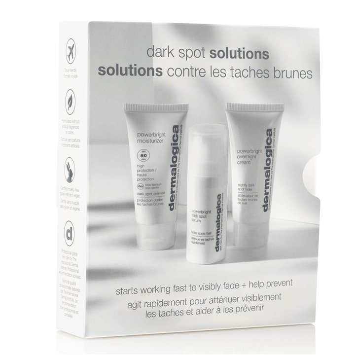 Dark Spot Solutions Kit Set Dermalogica: Powerbright Moisturizer, Paraben-Free, UV Protection, Broad Spectrum Sunscreen, SPF 50,