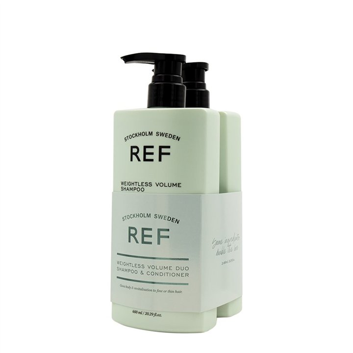 Duo Set Ref Stockholm: Weightless Volume, Sulfates-Free, Hair Shampoo, For Volume & Texture, 600 ml + Weightless Volume, Sulfate
