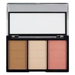 Makeup Revolution, Ultra Sculpt & Contour, Contouring Palette, Ultra Fair, 3 Shades, C01, 11 g - Teknashop Ltd