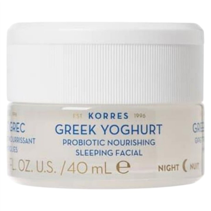 Korres, Greek Yoghurt Probiotic, Nourishing, Body Cream, For Face, At Night, 40 ml - Teknashop Ltd