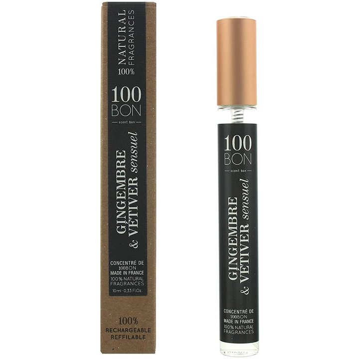100 Bon, Gingembre & Vetiver Sensuel, Eau De Parfum, Unisex, 10 ml - Teknashop Ltd