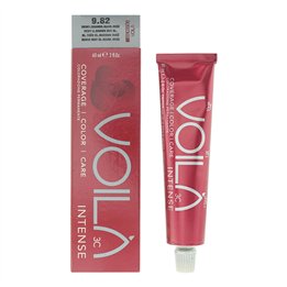 Intercosmo, Voila 3C Intense, Permanent Hair Dye, 9.82 Very Light Brown Iris Blonde, 60 ml - Teknashop Ltd