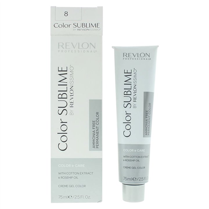 Revlon, Color Sublime, Permanent Hair Dye, 8 Light Blonde, 75 ml - Teknashop Ltd