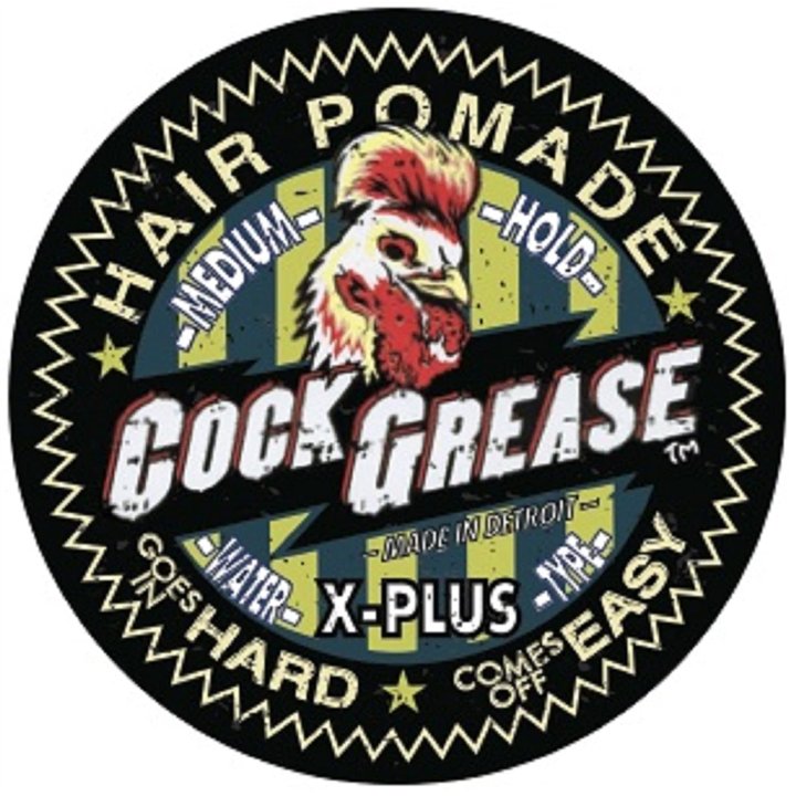 Cock Grease, X Plus, Hair Styling Pomade, Matte Finish, Medium Hold, 50 g - Teknashop Ltd