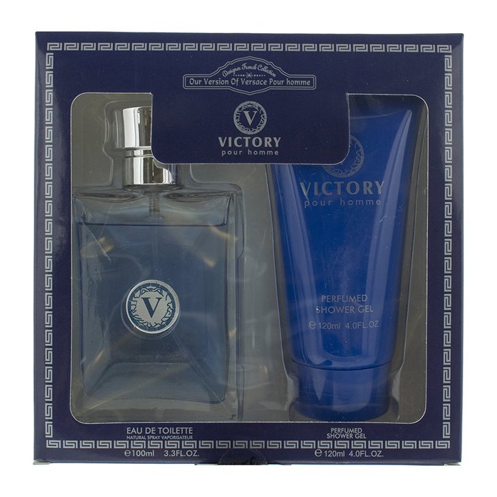 Set Designer French: Victory, Eau De Toilette, For Men, 100 ml + Victory, Shower Gel, 120 ml - Teknashop Ltd
