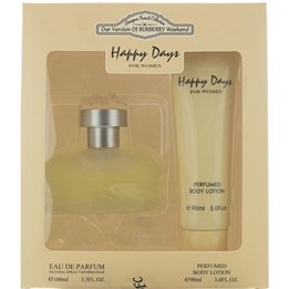 Set Designer French: Happy Days, Eau De Parfum, For Women, 100 ml + Happy Days, Hydrates, Body Lotion, 90 ml - Teknashop Ltd