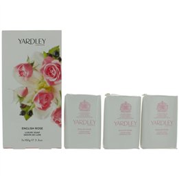 Set Trio, Yardley, English Rose, Scented Soap Bar, 100 g - Teknashop Ltd